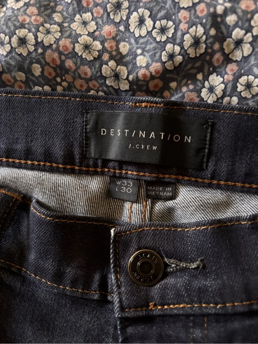 J. Crew Destination Men’s Slim Dark Blue Jeans